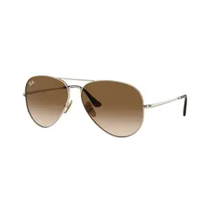 Ray-Ban Aviator Titanium Sunglasses in Gold