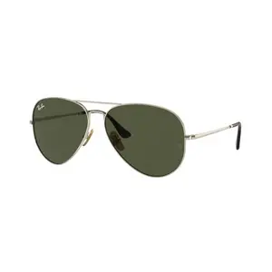 Ray-Ban Aviator Titanium Sunglasses in Gold