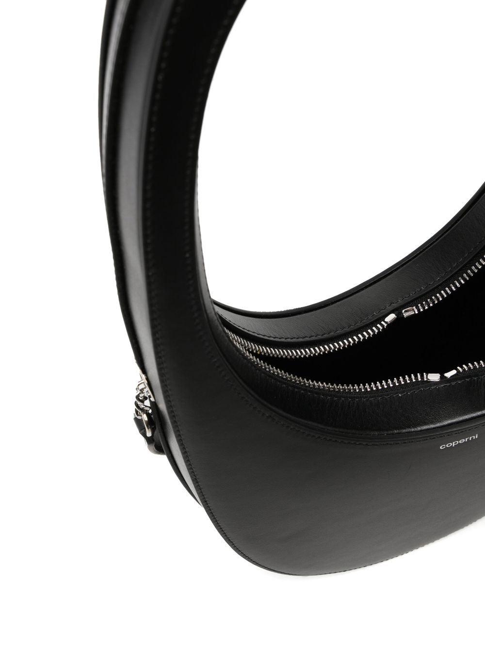 Coperni Women's Swipe Leather Crossbody Bag in Black