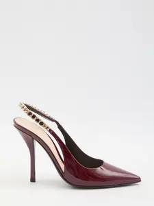 Gucci Women's Signoria Slingback Pump in Bordeaux