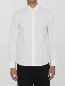Gucci Men's Cotton Poplin Shirt in White