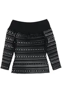 AlaÃ¯a Alaïa Women's Alaia Vienne Top in Black