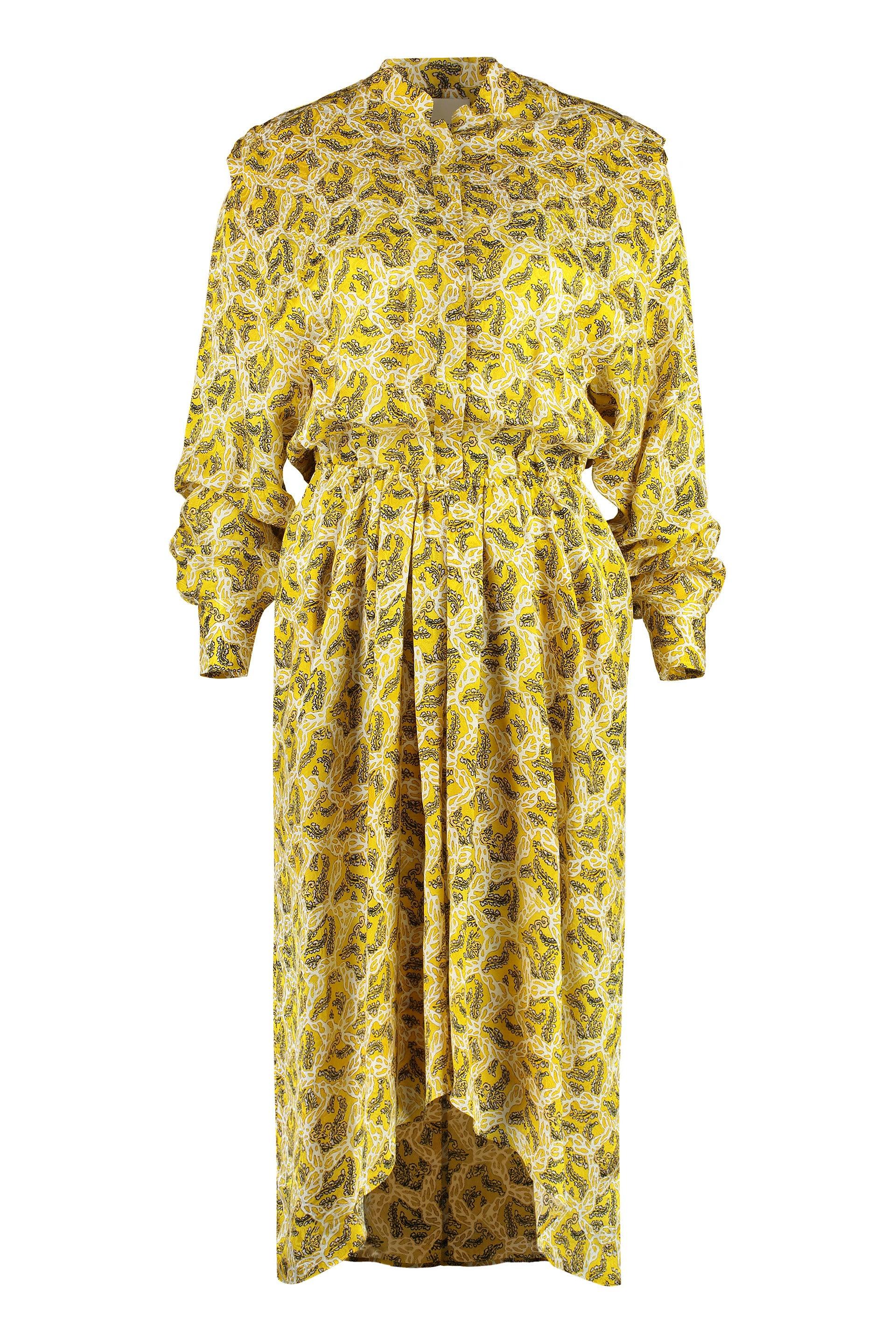 Isabel Marant Women's Lokeya Printed Dress in Yellow
