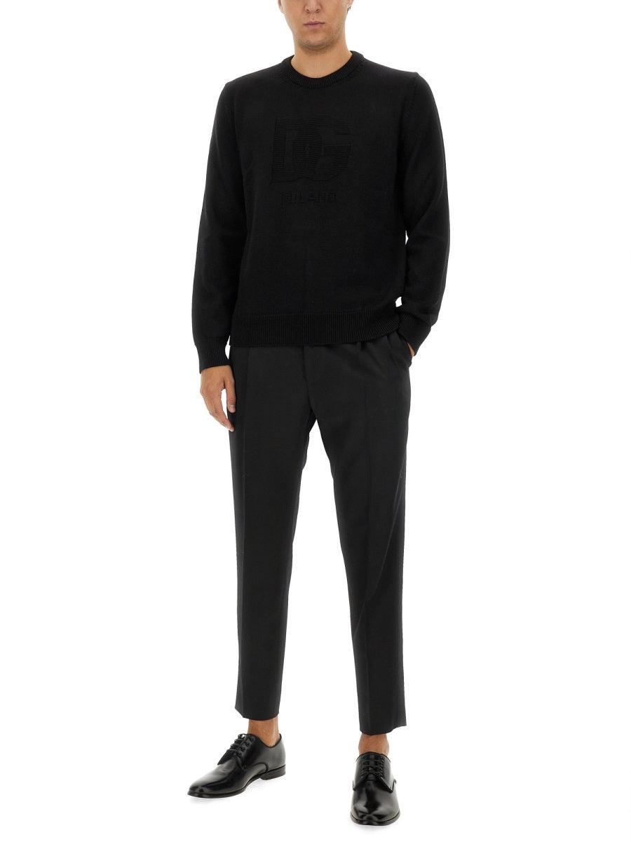 Dolce & Gabbana Men's Wool Jersey in Black