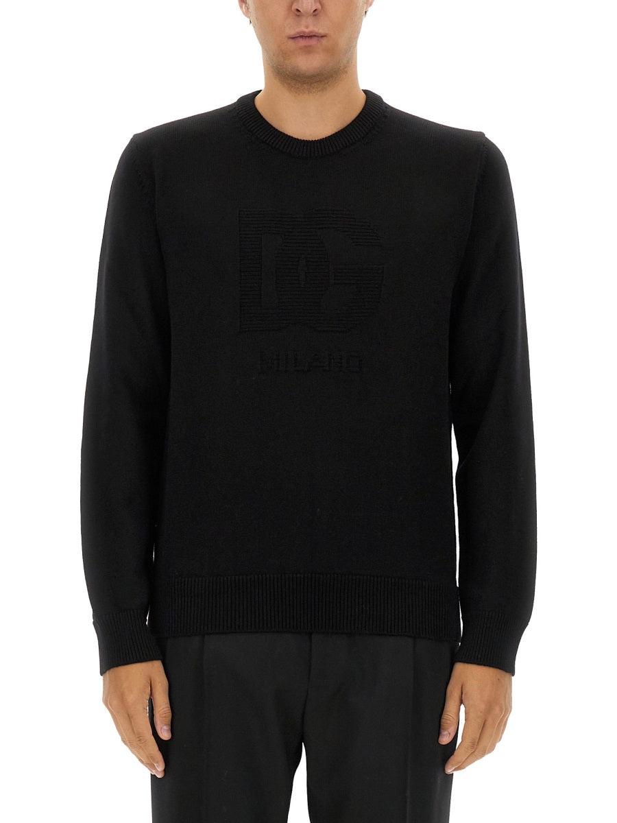 Dolce & Gabbana Men's Wool Jersey in Black