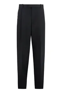Bottega Veneta Women's Wool Tailored Trousers in Black