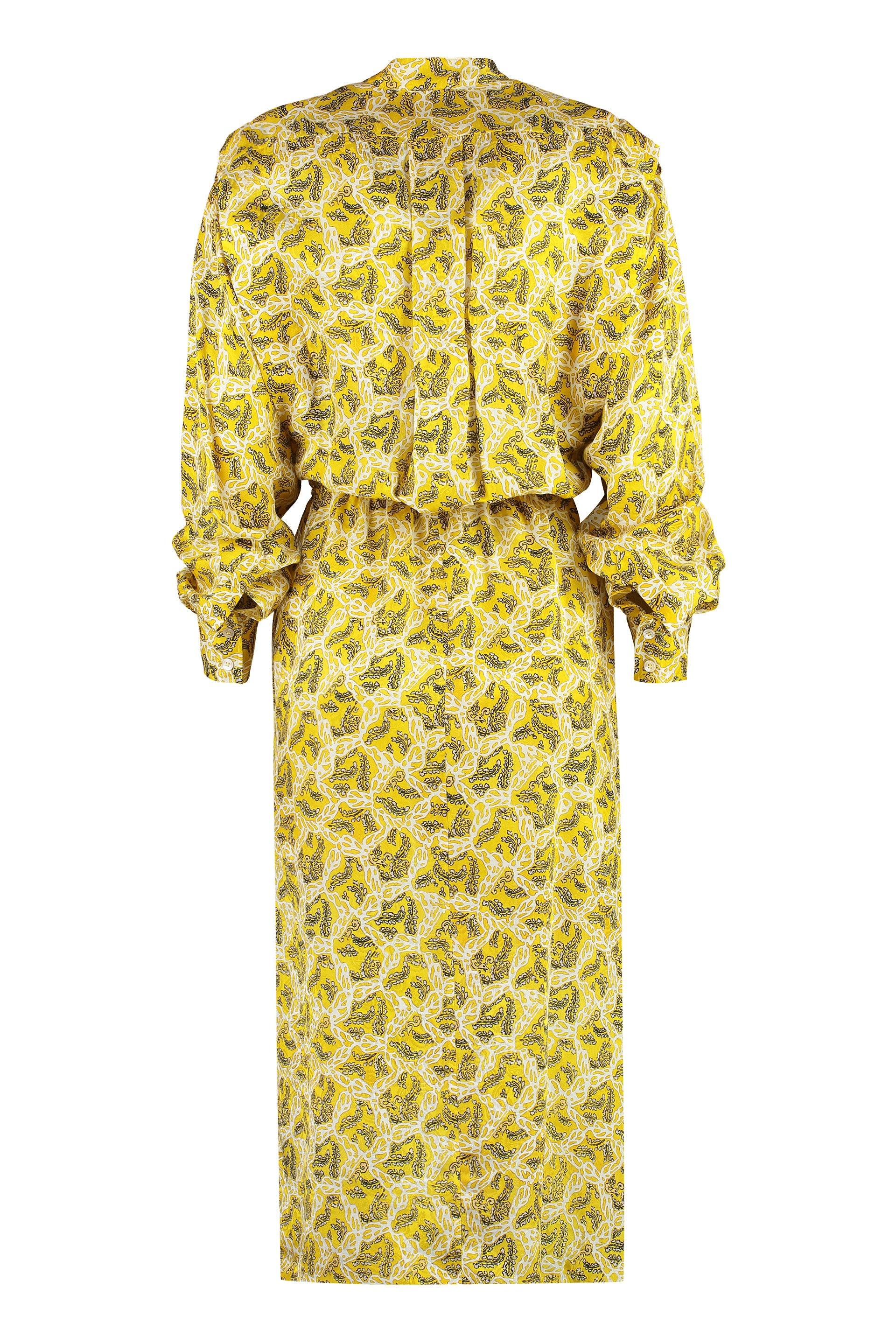 Isabel Marant Women's Lokeya Printed Dress in Yellow