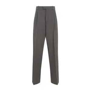 Bottega Veneta Women's Wool Trousers in Grey