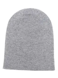 Saint Laurent Women's Wool Beanie Hat in Grey