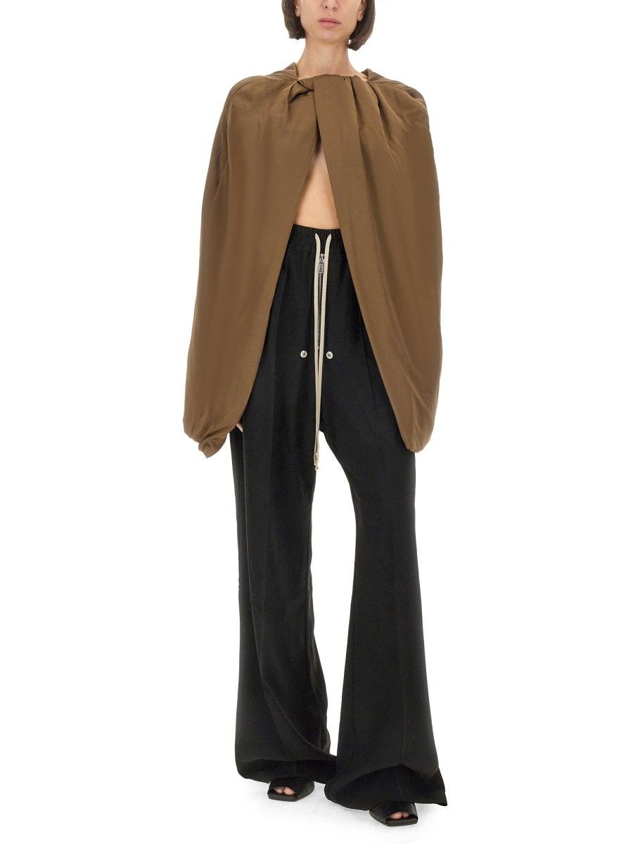 Rick Owens Women's Upholstered Hood Top in Brown