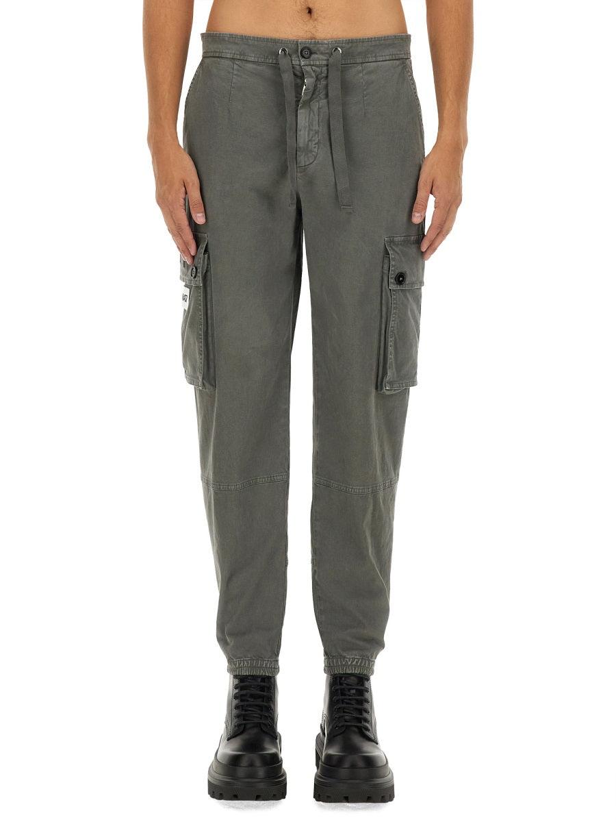 Dolce & Gabbana Men's Cargo Pants in Grey