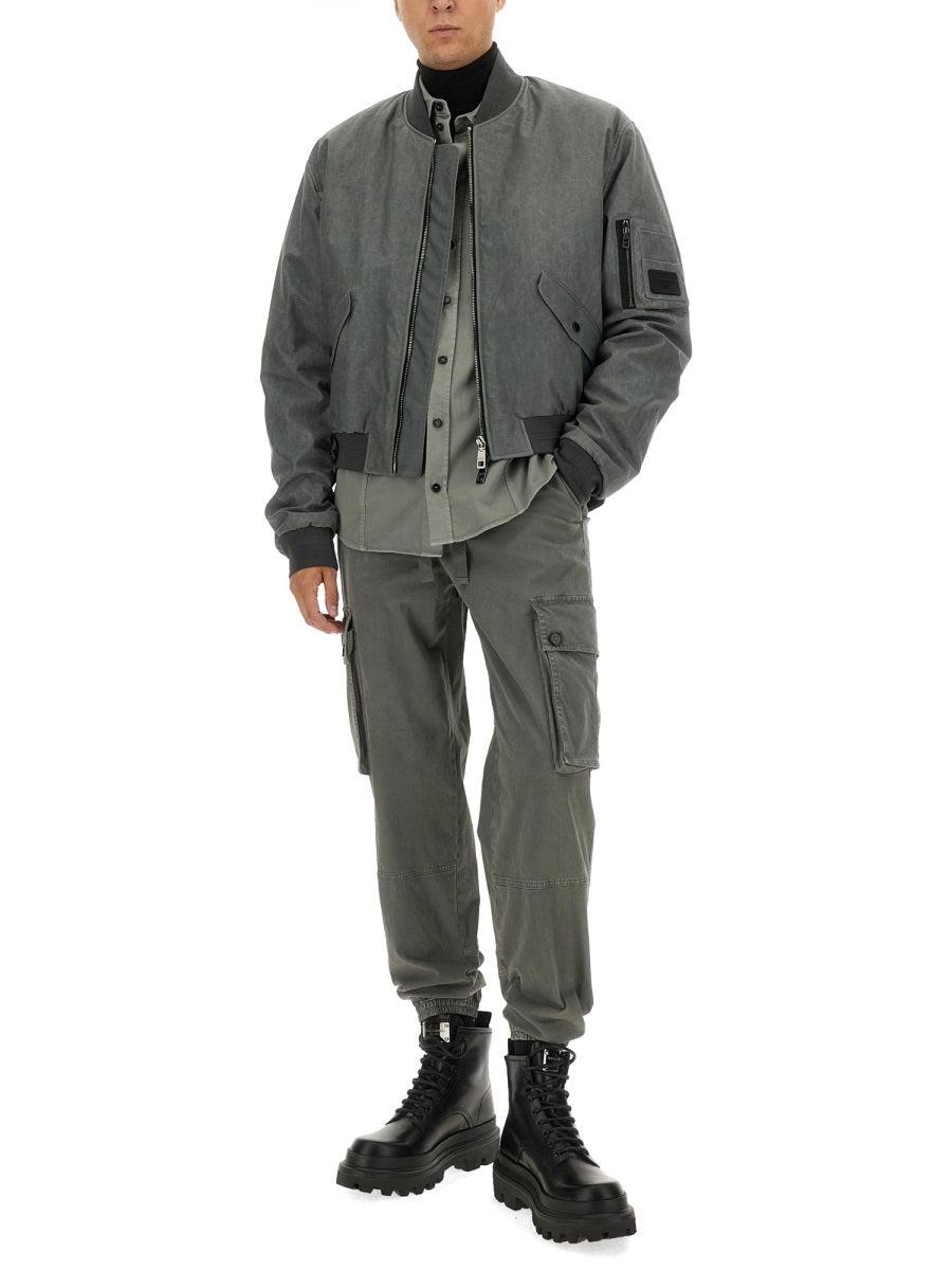 Dolce & Gabbana Men's Cargo Pants in Grey