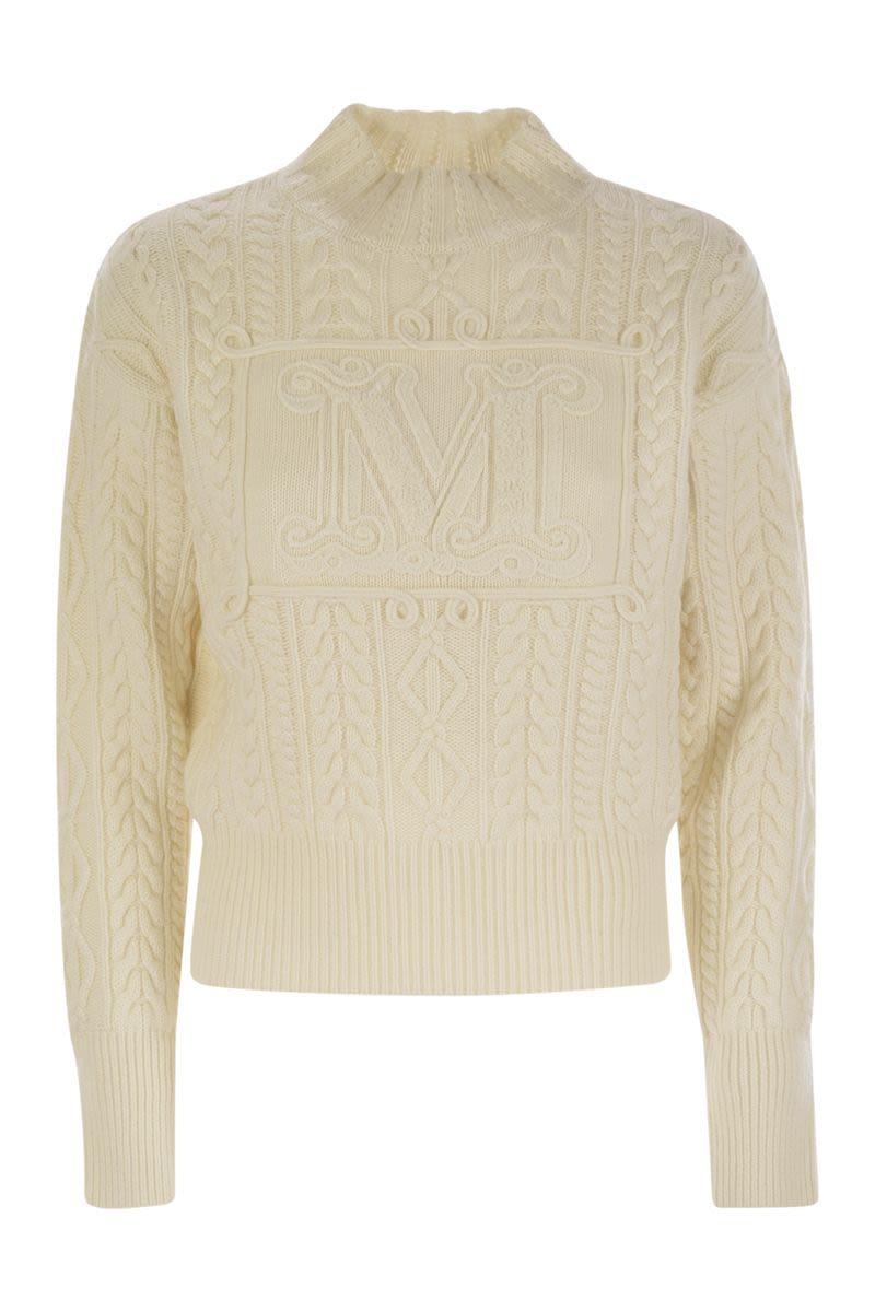 Max Mara Women's Miranda - Wool And Cashmere Sweater in White