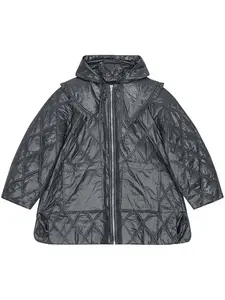Ganni Women's Quilted Jacket in Black
