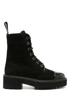 Women's Suede Lace-Up Boots By Aquazzura, Desert Model