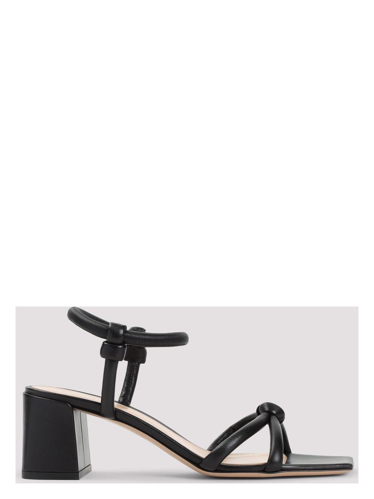Gianvito Rossi Women's Nappa Leather Sandals in Black