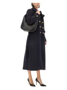 Tom Ford Women's Double-Breasted Coat in Blue