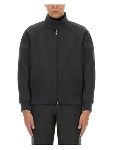 Fendi Men's Cashmere Blouson in Black