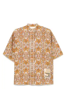 Zimmermann Women's Wylie Relaxed Shirt in Yellow/Orange