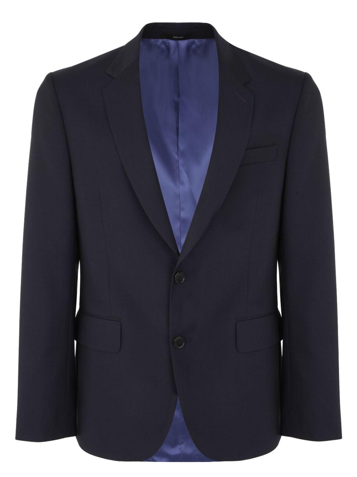 Paul Smith Men's Tailored Fit 2 Btn Jacket in Blue