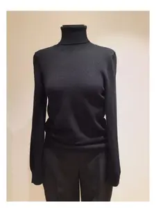 Celine Women's High Neck Pullover Sweater in Black