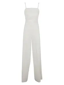 Max Mara Women's Elvy Cady Jumpsuit in White