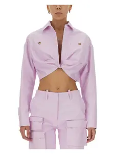 Off-White Women's Cotton Jacket in Lilac