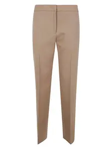 Jil Sander Women's Slightly Cropped Tailored Pant in Grey