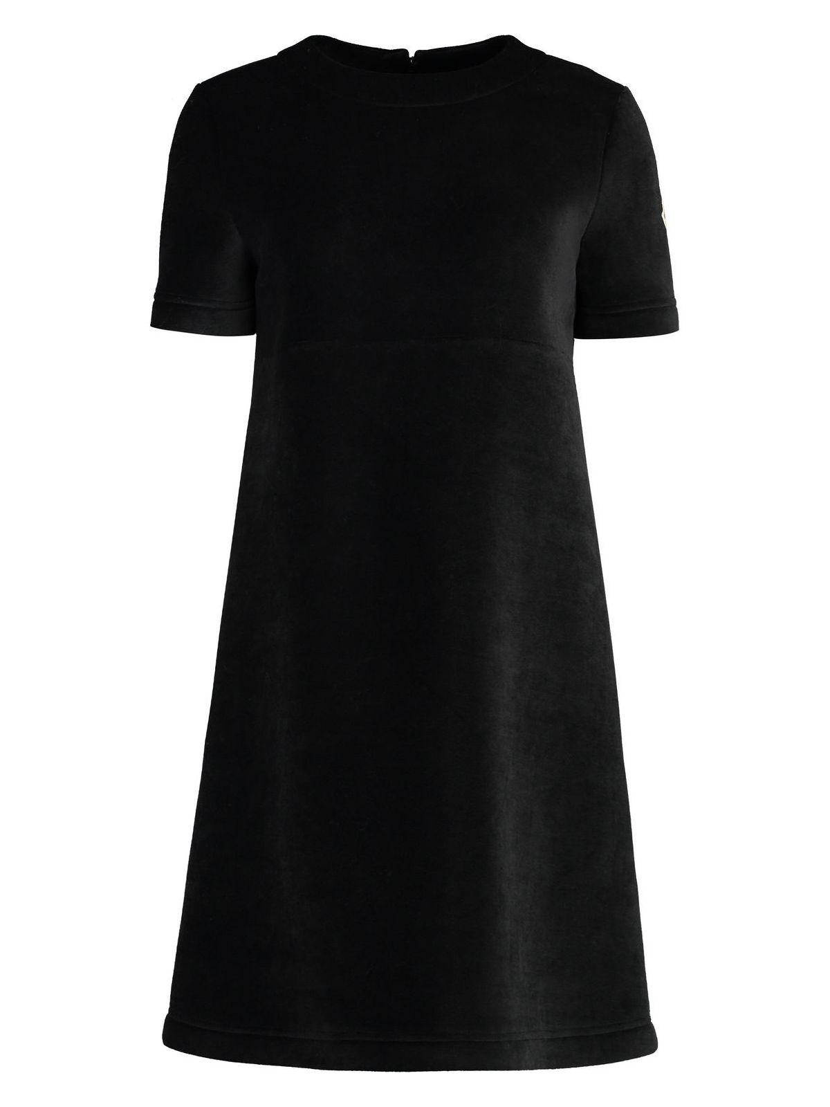 Moncler Women's Velvet Dress in Black