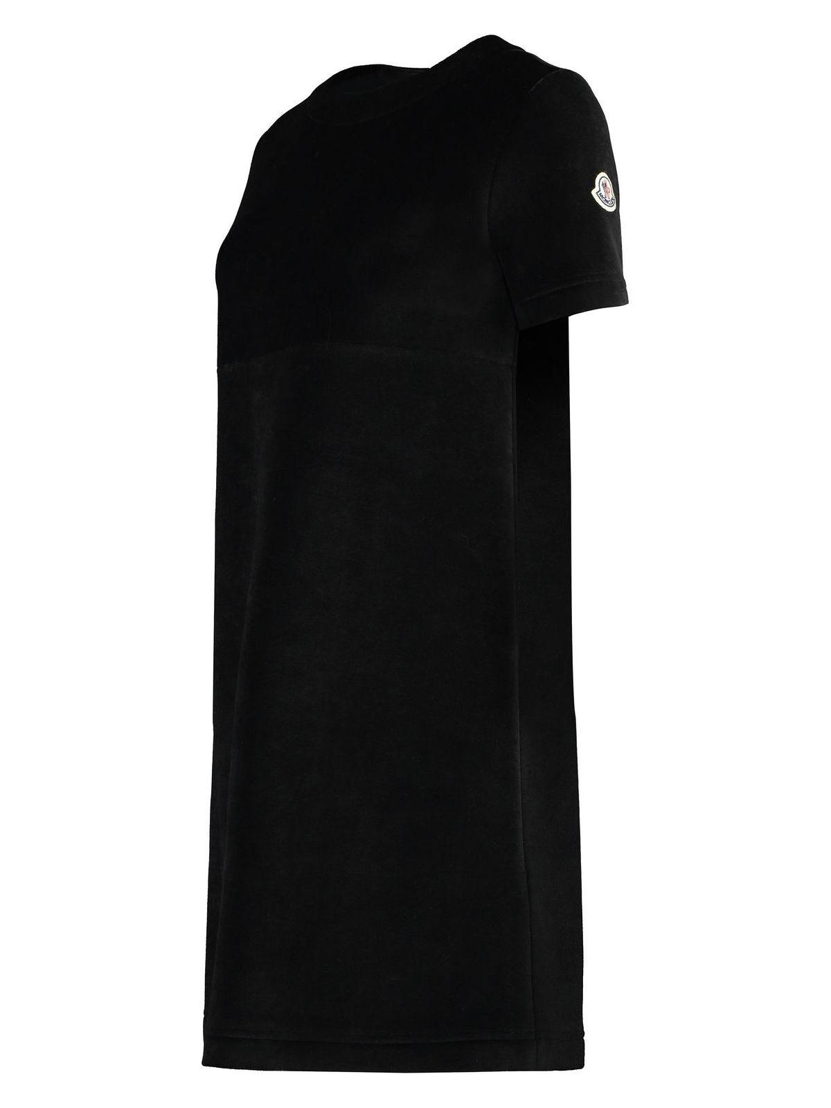 Moncler Women's Velvet Dress in Black