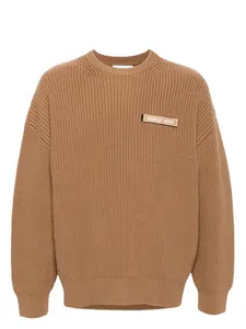 Marine Serre Merino Sweater in Brown