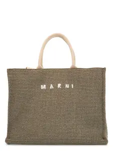 Marni Men's Large Shopper Bag in Green