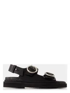 Ami Paris Fussbet Sandals in Black