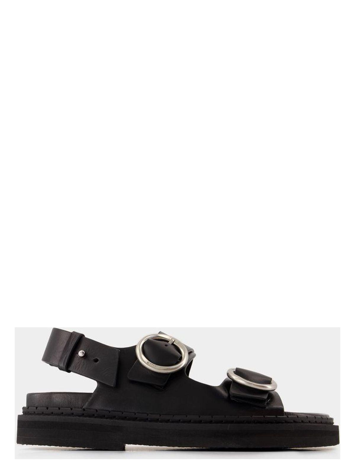 Ami Paris Fussbet Sandals in Black