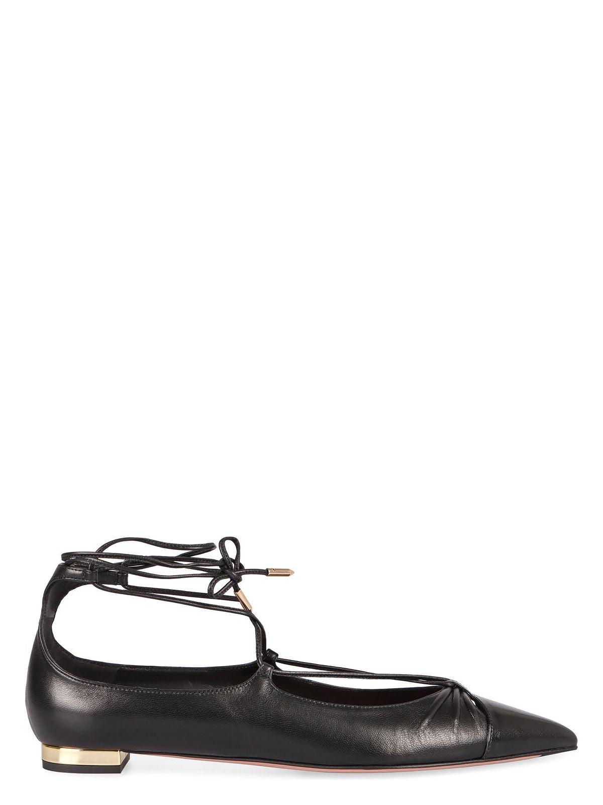 Aquazzura Gabi Pointy-Toe Ballet Flats