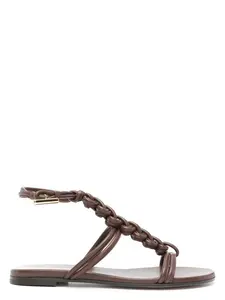 Gianvito Rossi Women's Capua Leather Sandals in Brown