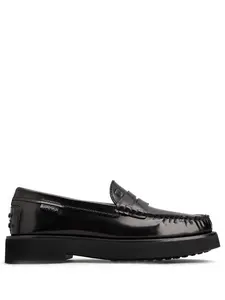 Tod's Men's Leather Loafers in Black
