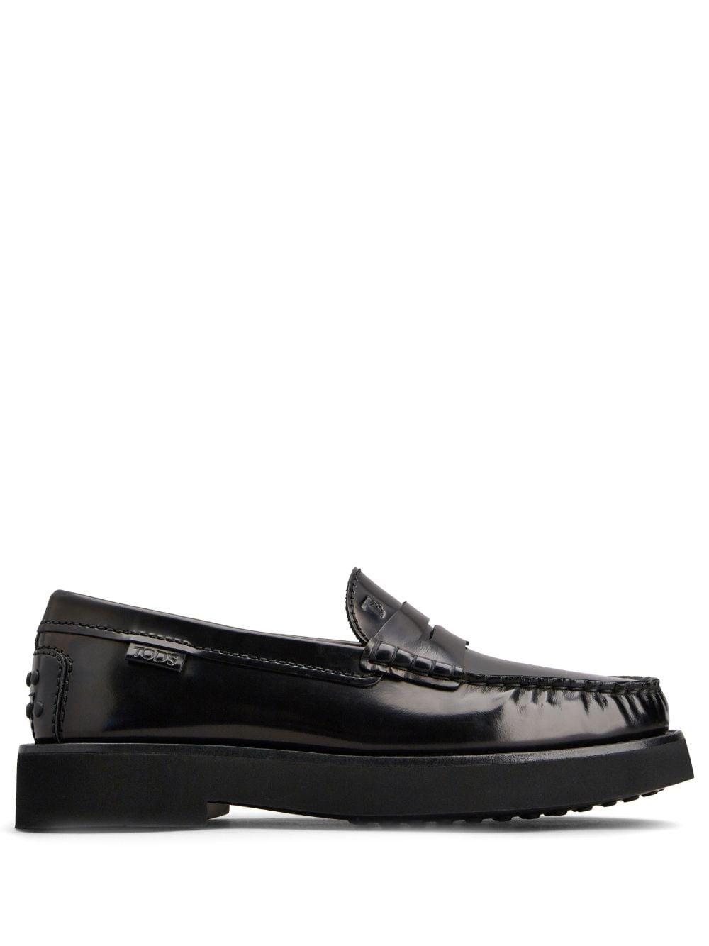 Tod's Men's Leather Loafers in Black
