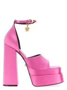 Versace Women's Aevitas Medusa Platform Sandals in Pink