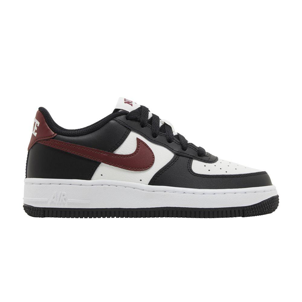 Nike Air Force 1 GS 'Black Dark Team Red'