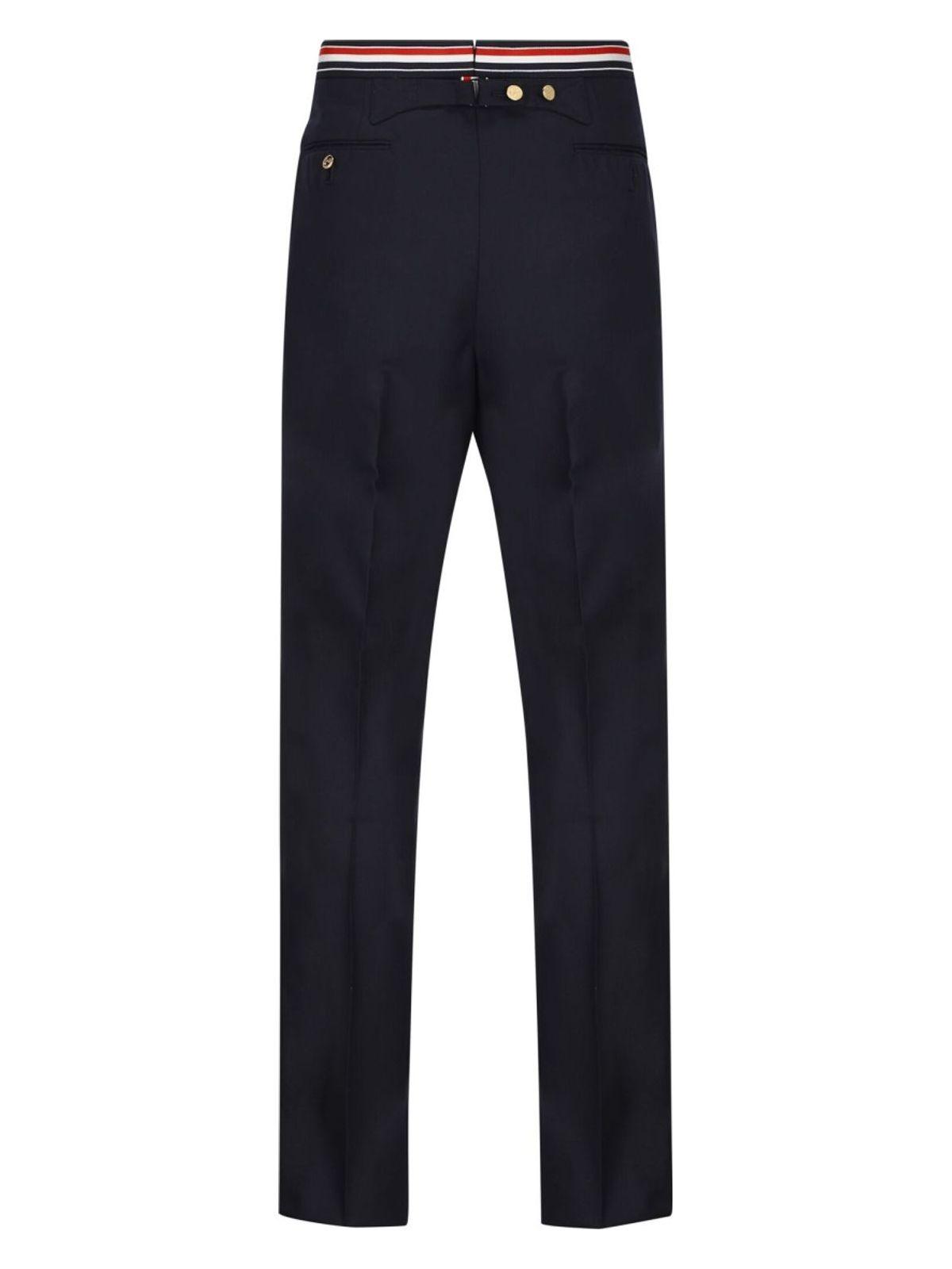 Thom Browne Men's Wool Pants in Blue