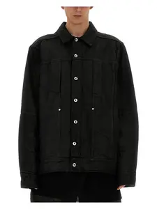 Rick Owens Men's Denim Jacket in Black