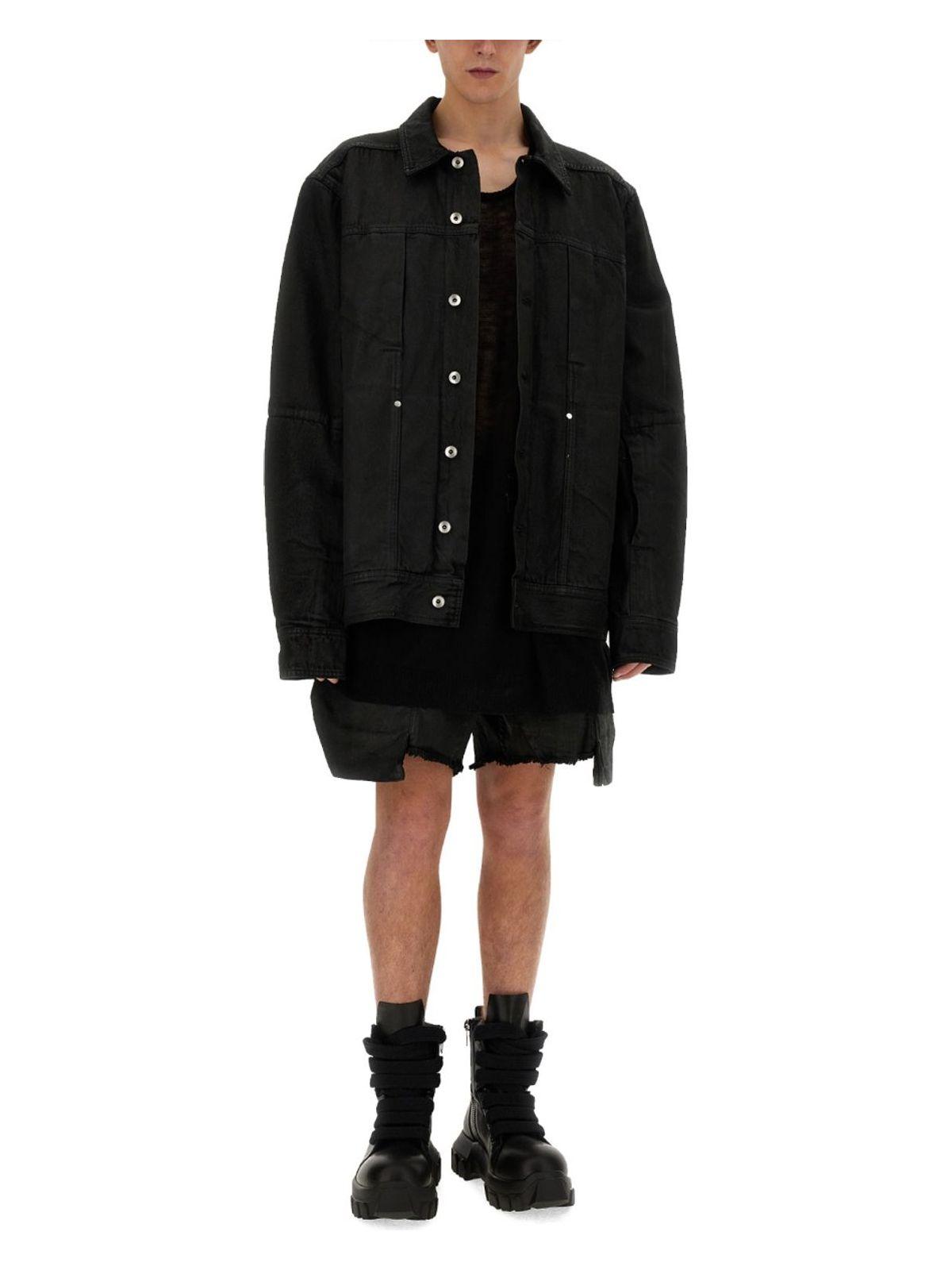 Rick Owens Men's Denim Jacket in Black