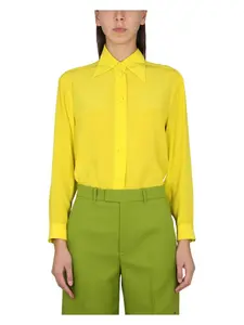 Gucci Women's Silk Shirt in Yellow