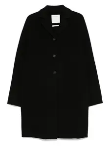 Max Mara Sportmax Women's Virgin Wool Coat for Warmth in Black