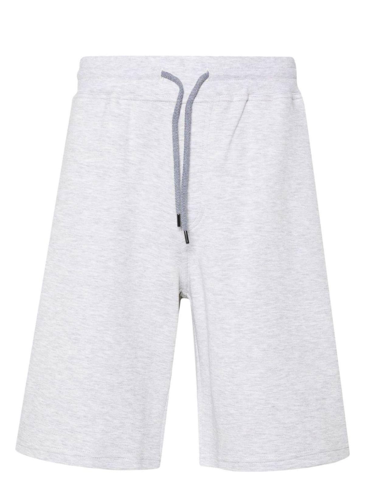 Brunello Cucinelli Men's Cotton Blend Bermuda Shorts in Grey