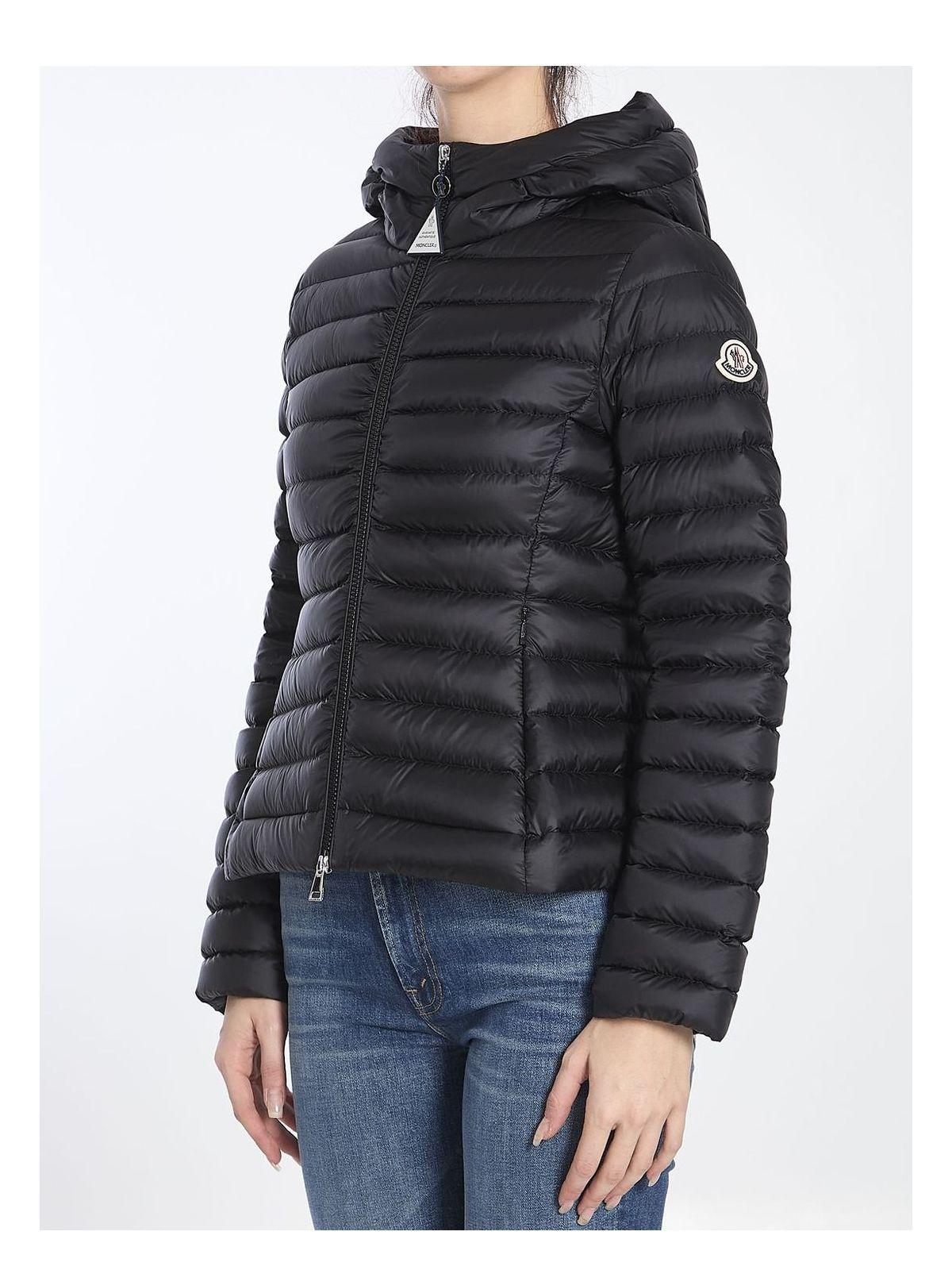 Moncler Women's Ige Hooded Short Puffer Jacket in Black