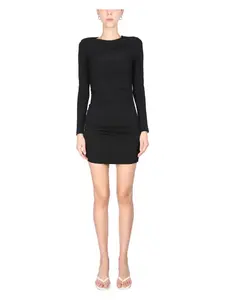Dsquared2 Women's Dress With Drape in Black