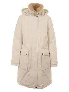 Woolrich Women's Versatile Mixed-Fabric Jacket in White