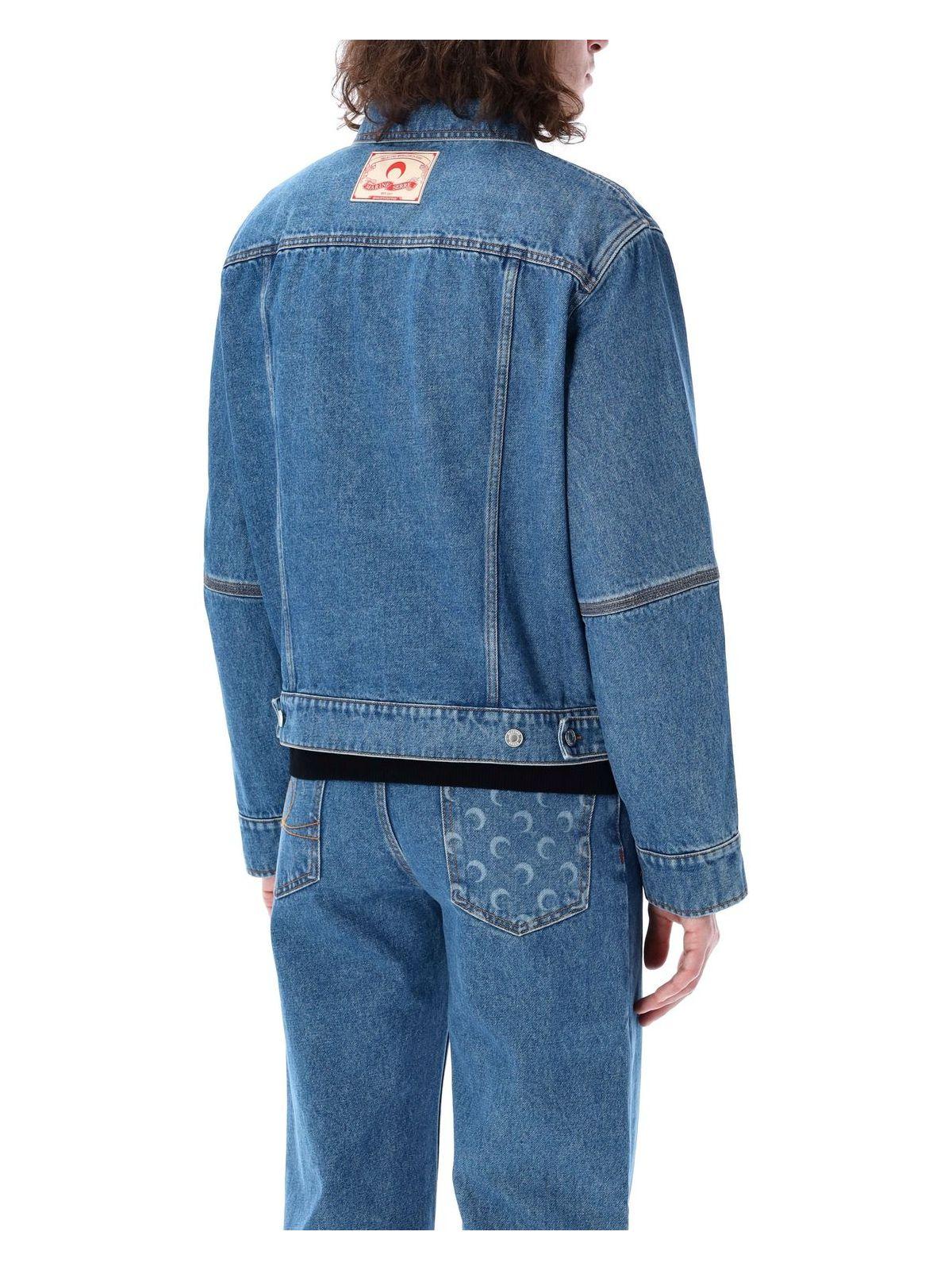 Marine Serre Moon Laser Denim Trucker Jacket